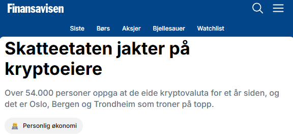 Finansavisen artikkel